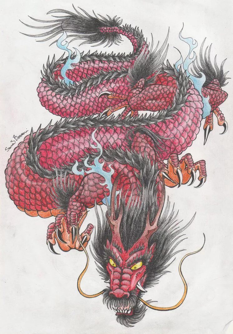 Китайский дракон значение. Японский дракон Ориентал. Дракон Рюдзин Япония. Фуцанлун дракон. Японский дракон тату эскизы.
