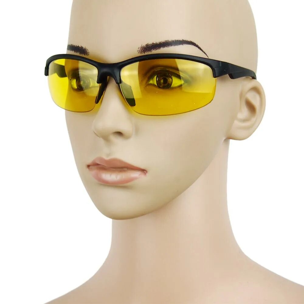 Купить очки ночью. Очки Polarized uv400 Protection для водителей. Uv400 очки желтые половинки. Очки солнцезащитные Авиатор антифары. Антибликовые очки Авиатор.