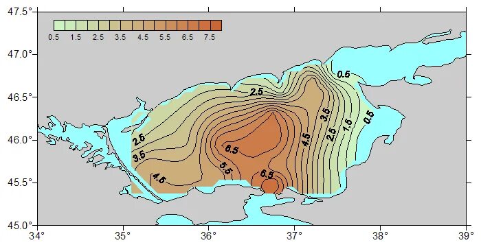 Рельеф дна Азовского моря. Карта глубин Азовского моря. Глубина Азовского моря. Средняя глубина Азовского моря. Глубина черного средняя и максимальная