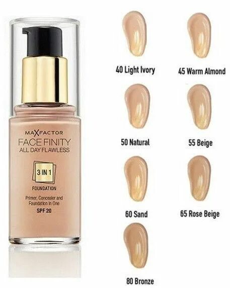 Тон max factor facefinity. Max factor тональная основа facefinity all day flawless 3 в 1 оттенки. max factor facefinity 3 natural. тональный крем фейсфинити 3 в 1 макс фактор 40 light ivory. max factor тональный крем facefinity.