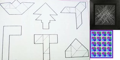 картина из четырехугольников