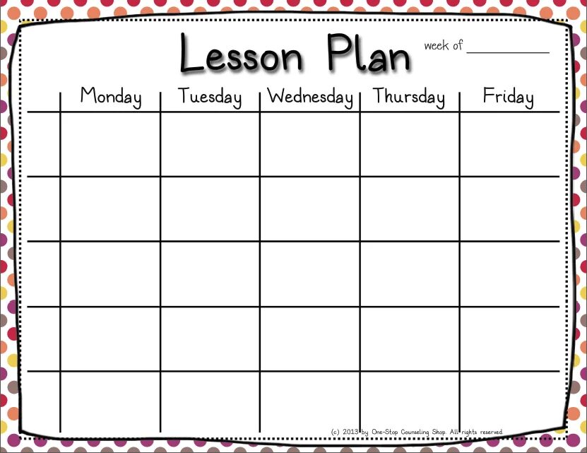 Lesson plans for kids