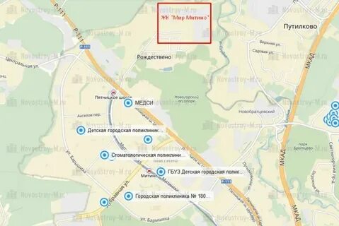 Путилково на карте