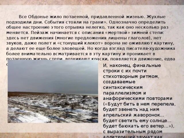 Обдонье. Жизнь в степи. Степь в романе тихий Дон. Пейзаж в главе 17 части 8 тихий Дон.