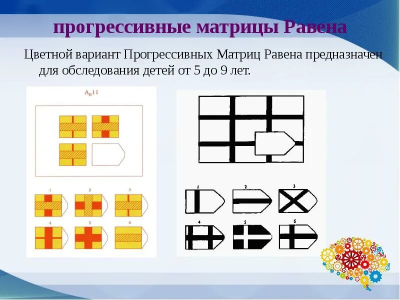 Равен цветной вариант. Матрица равена 5. прогрессивные матрицы дж. равена. методика «прогрессивные матрицы равена». методика матрицы равена для дошкольников.