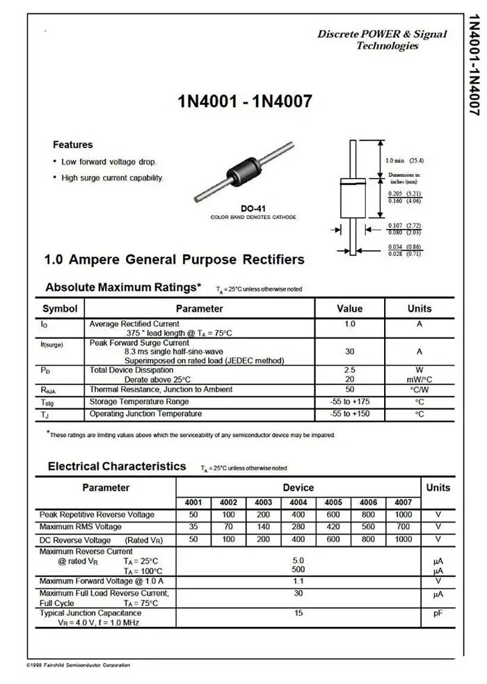 Диод datasheet. Диод СМД 4007 даташит. 1n4004 диод характеристики. N характеристики диода 1n4007. 2n4007 диод характеристики.