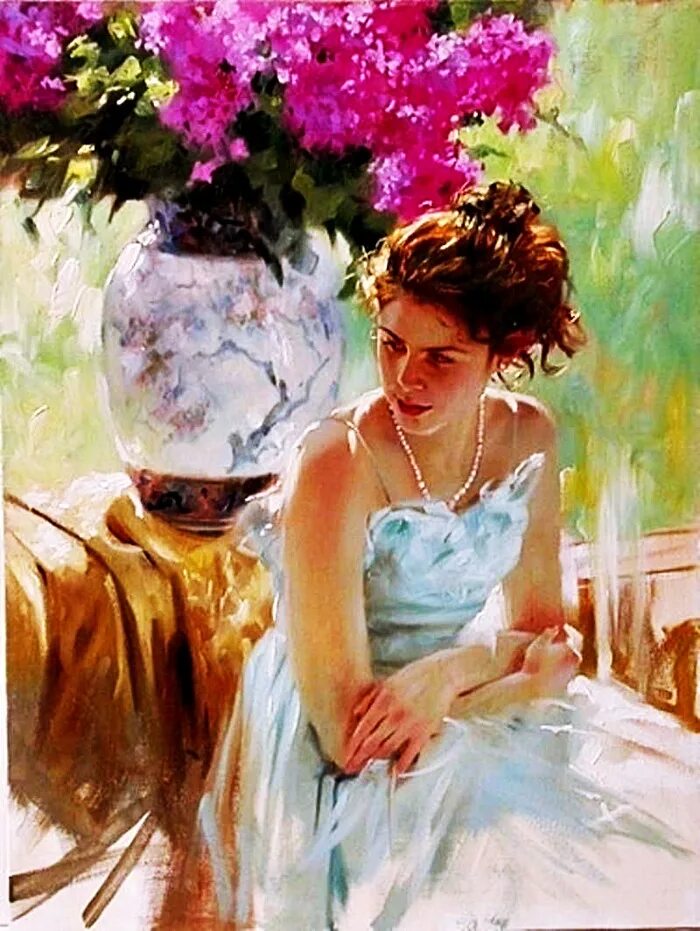 Картины художника Richard Johnson. Нежность и обаяние