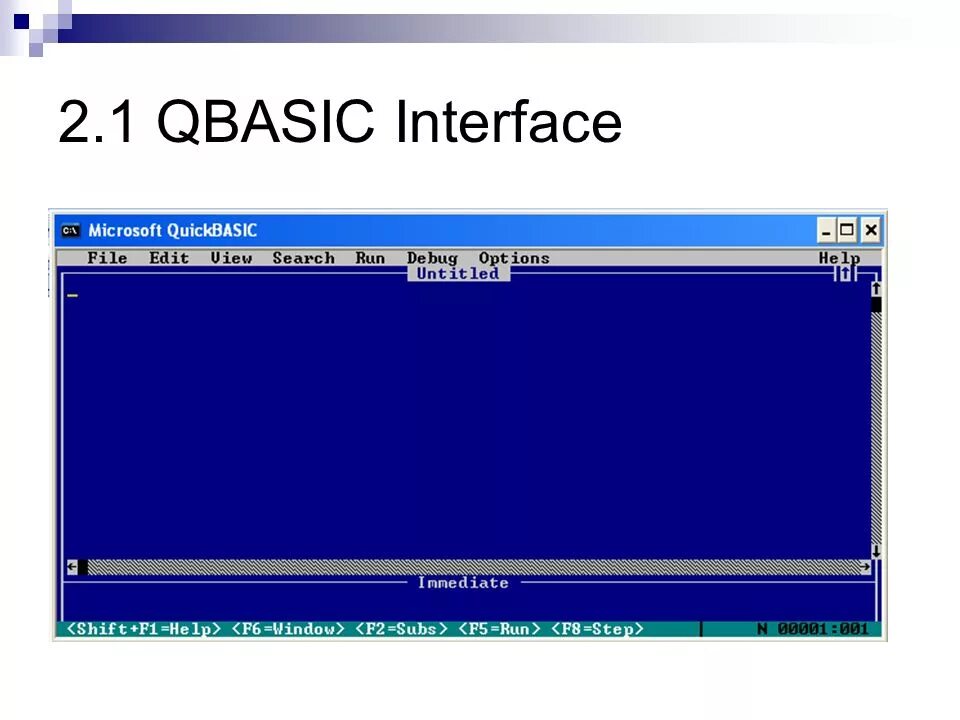 Системы программирования quick Basic. QBASIC. Программы на QBASIC. Интерфейс QBASIC. Напечатать на бейсик программу
