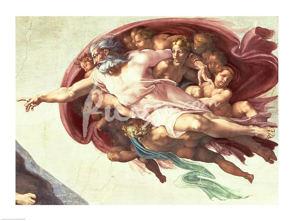 Купить картину бога. Сикстинская капелла Бог. Sistine Chapel Michelangelo.