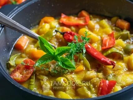 Как приготовить тушеные овощи с мясом