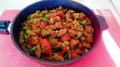 Мясо по абхазски с овощами