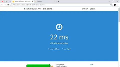 Reaction time test