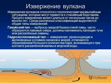 Извержение вулканов относится к чрезвычайным ситуациям