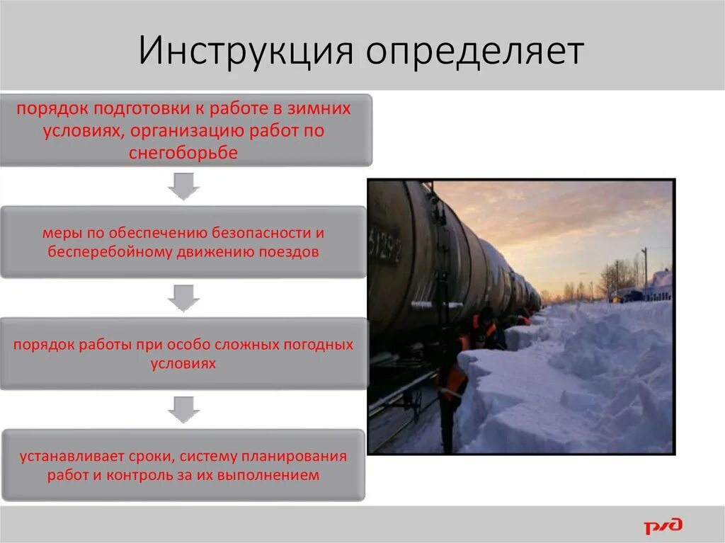 Организация работ в зимний период. Мероприятия по подготовке снегоборьбе. Подготовка к зимним условиям ЖД. Организация снегоборьбы на станции. Организация работы в зимних условиях