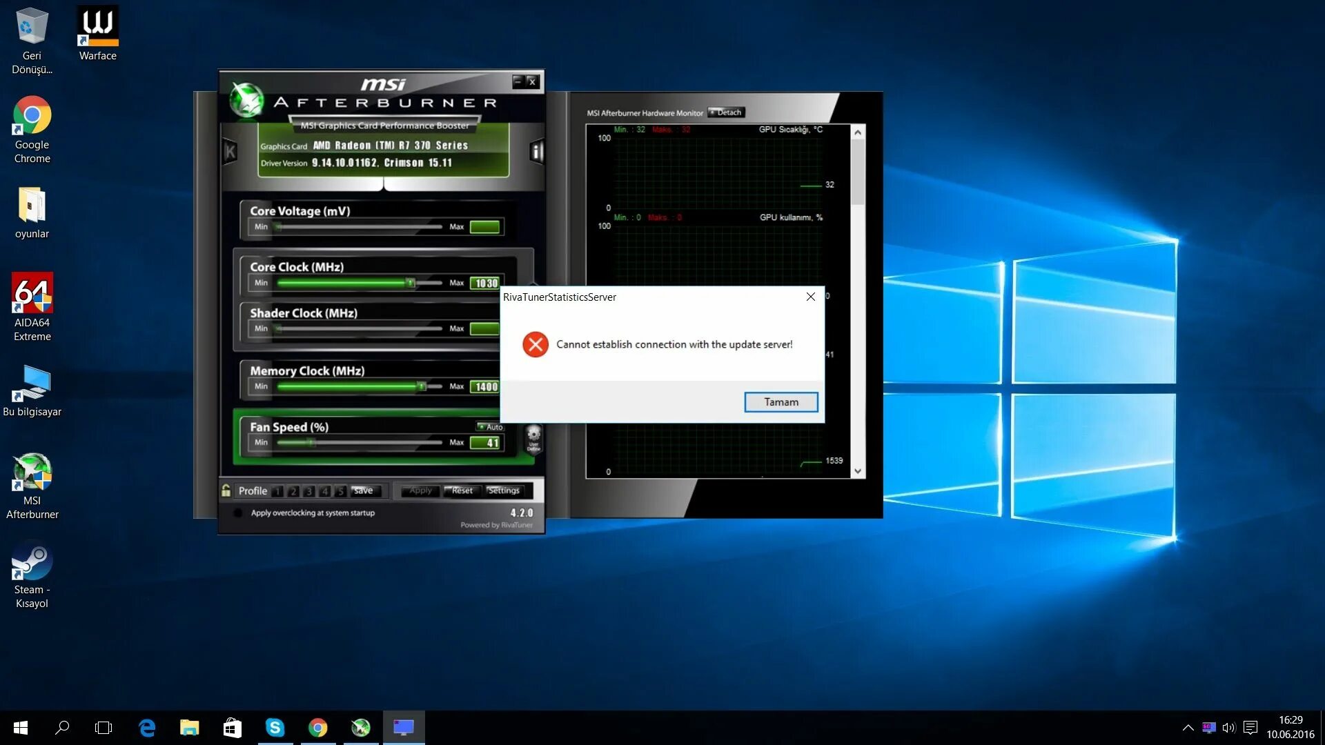 Can't establish connection. MSI Afterburner Statistic Server. RIVATUNER. Riva Turner static Server. Guru3d RTSS RIVATUNER statistics.