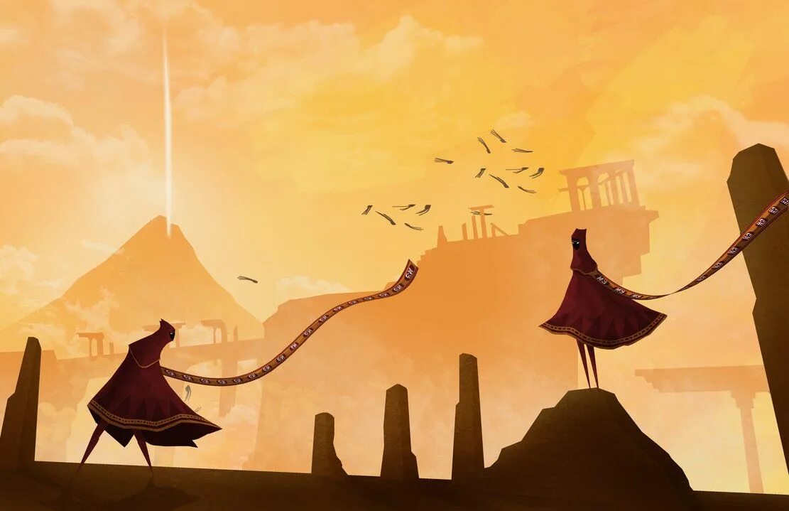 Journey stories. Journey (игра, 2012). джорни игра. путешествие игра постер. journey арты.