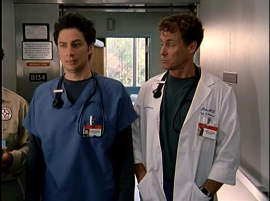 Scrubs 1. Джон Дориан клиника. Зак Брафф и Джон МАКГИНЛИ.