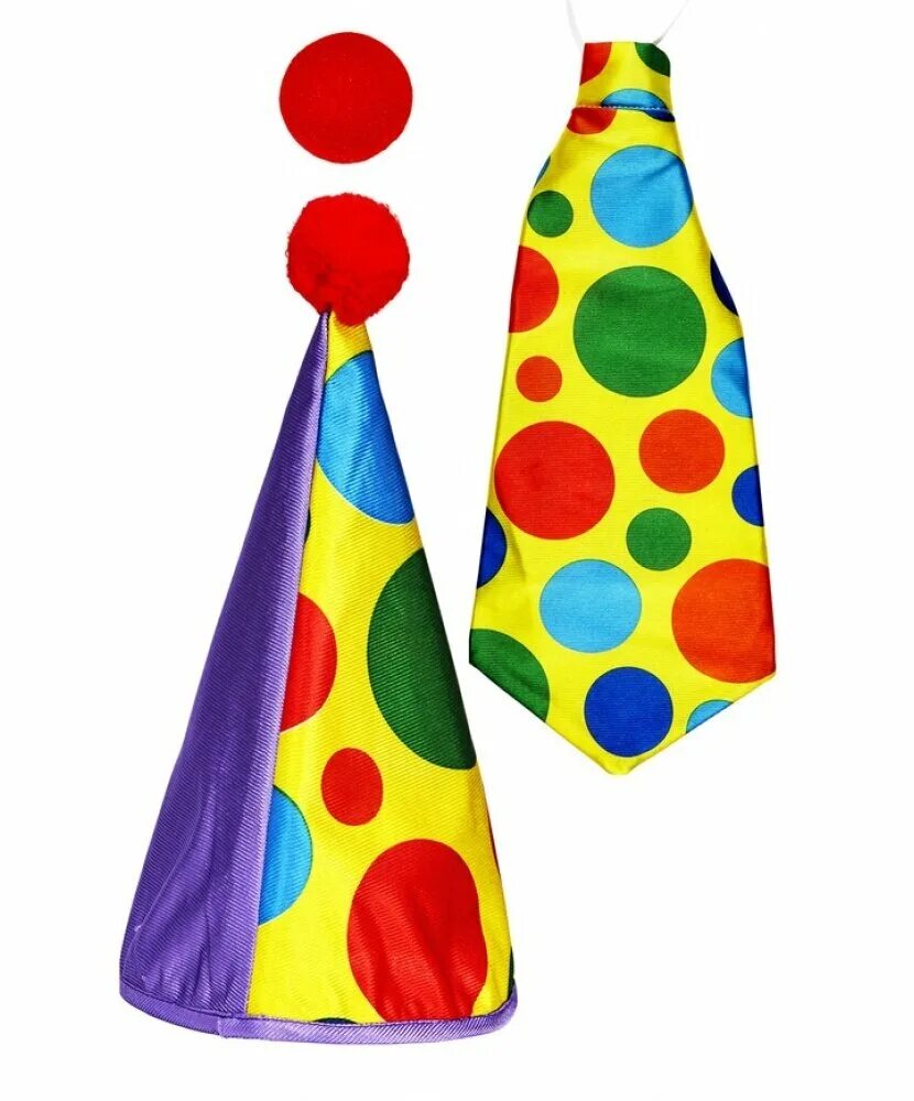 клоунский колпак. колпачок клоуна. праздничный колпак. шапка клоуна. колпак ассорти 6шт, с клоунами.