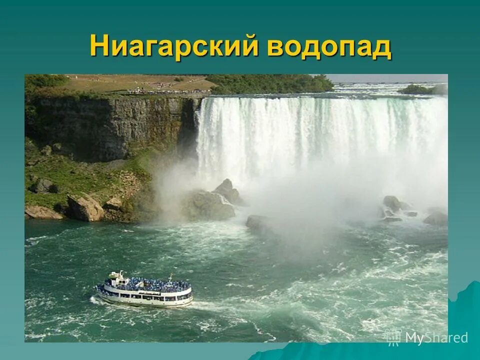 Обобщающий урок по теме северная америка. Ниагарский водопад презентация. Презентация водопады Ниагар. Водопад для презентации. Достопримечательности США Ниагарский водопад презентация.