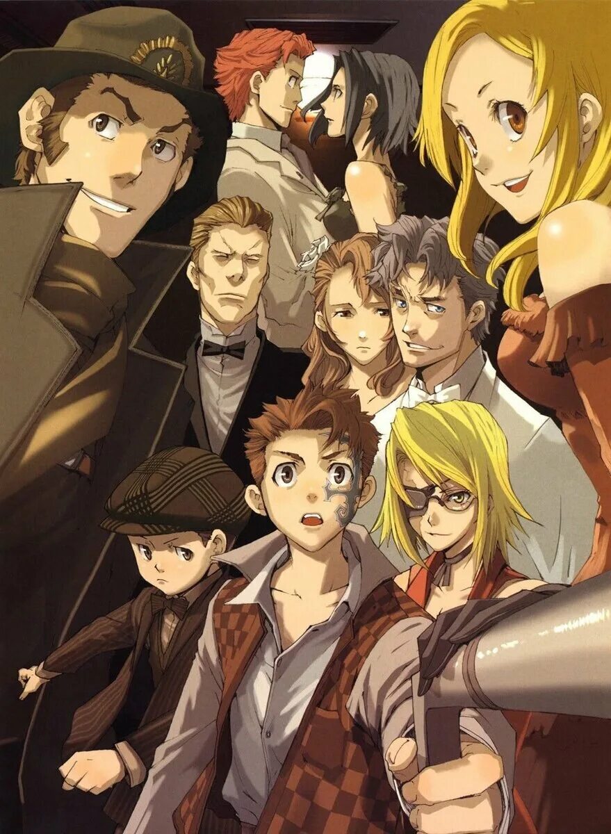 Шумиха. Баккано аниме. Шумиха аниме. Аниме Baccano персонажи. Шумиха! / Baccano!.