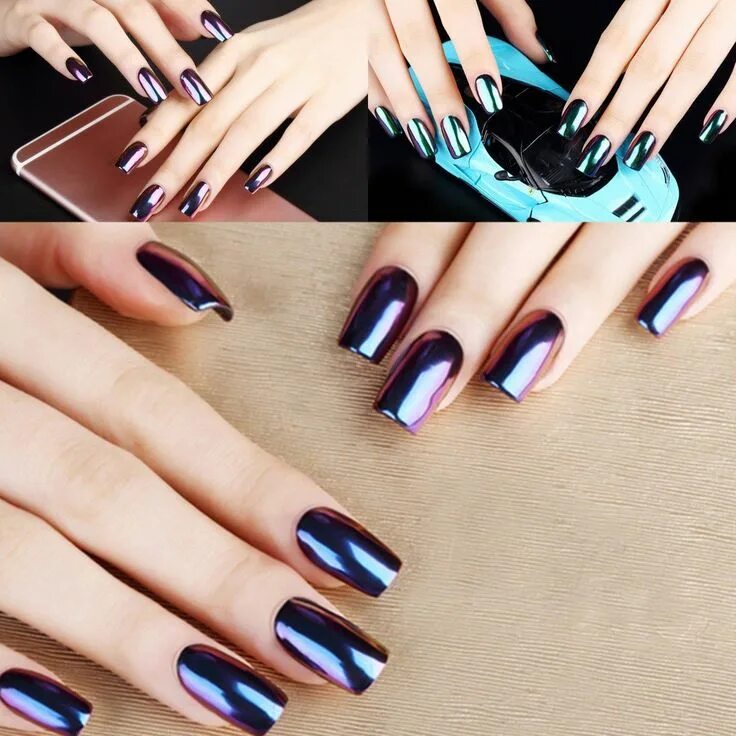 How to make a mirror manicure at home