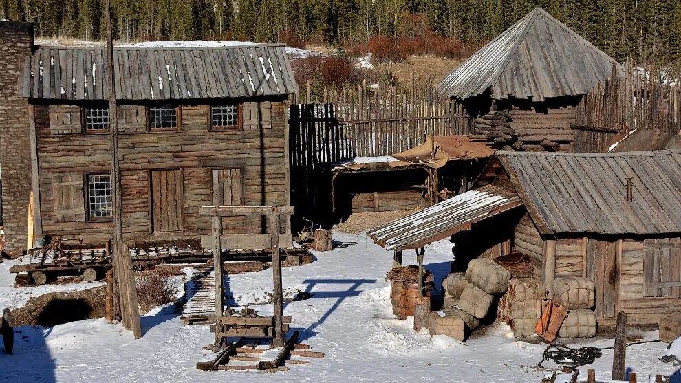 Форт Кайова. Декорации к фильму.