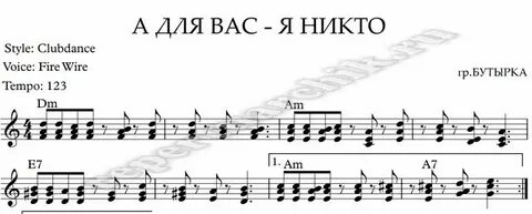 Песня бутырка аккорды