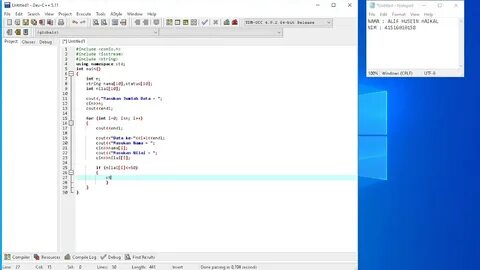 C program data