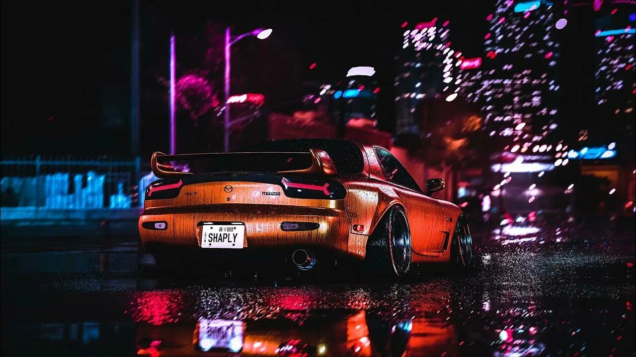 Mazda rx7 Night. Mazda RX 7 Neon. Mazda rx7 неон. Mazda rx7 Токио дрифт. Phonk bass boosted