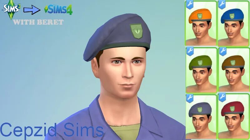 Симс 3 берет. Беретка симс. SIMS 4 Военная форма. Симс 3 Военная форма. SIMS 4 Beret.