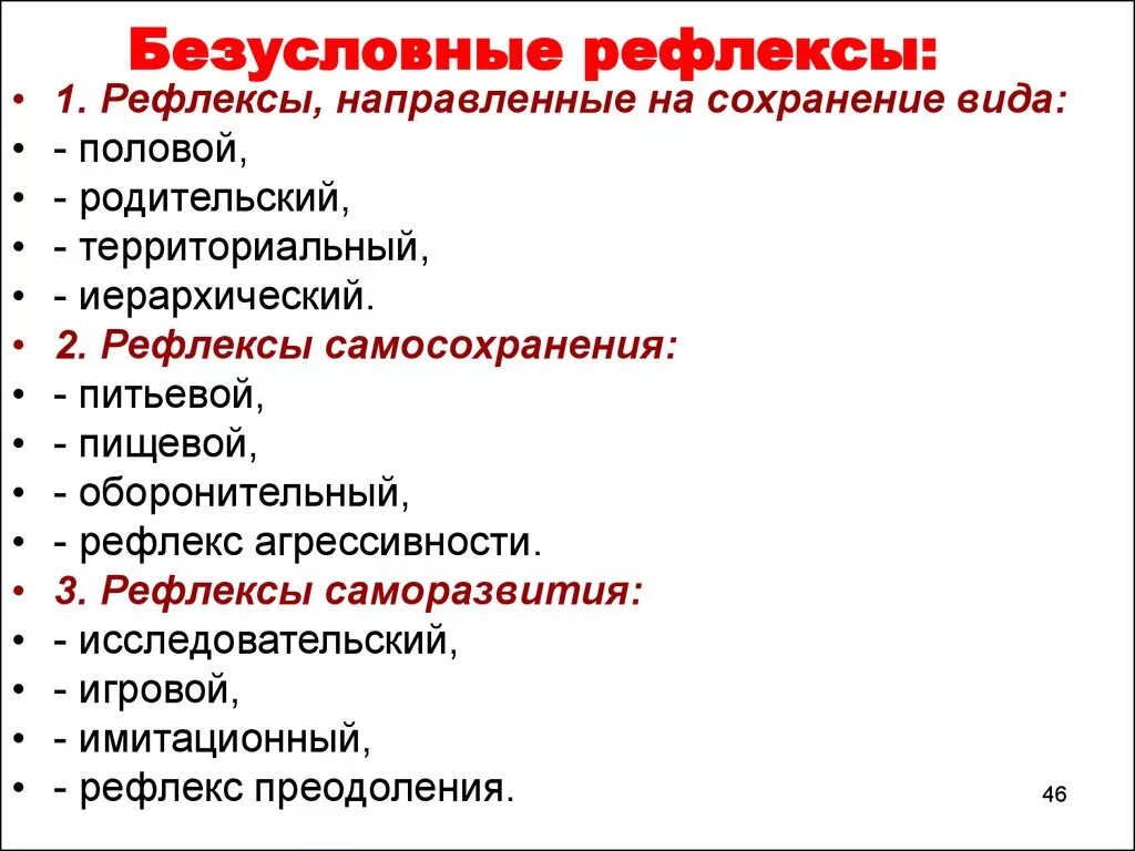 Основные безусловные рефлексы список. Безулосвные рефдекмых. Безусловные рефлексы примеры. Безусловные рефлексыримеры.