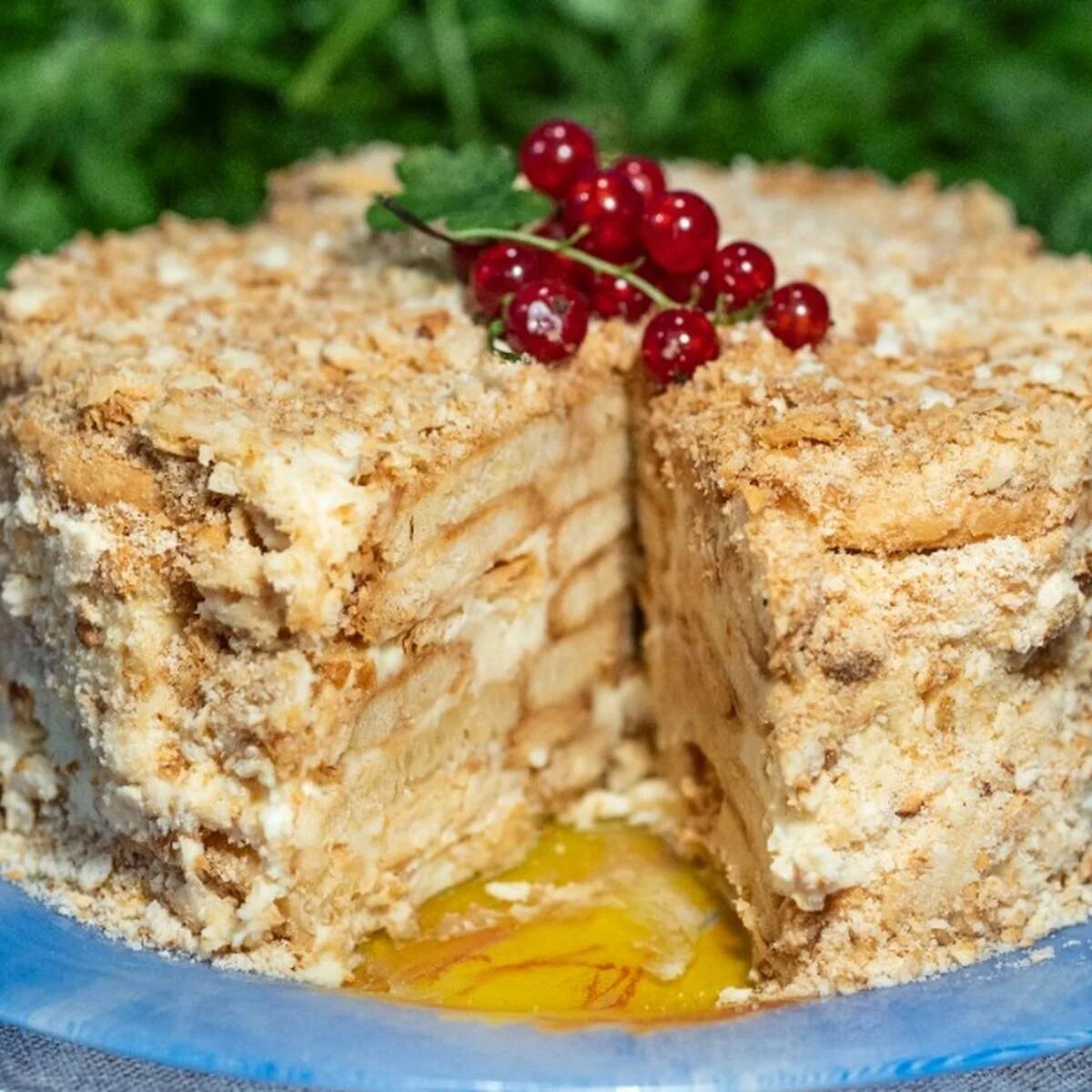 торт наполеон без выпечки за 15