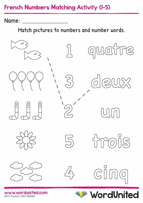 Match the numbers. Match the numbers