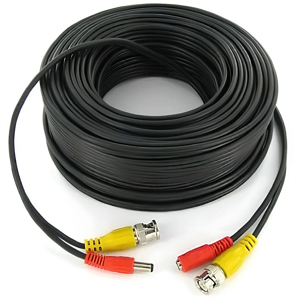 Кабель для камеры 13 Pin + BNC. Кабель RCA С питанием для видеонаблюдения 15м. CCTV Cable 4 1 Coax Black. Коаксиальный кабель коаксиальный кабель для видеонаблюдения.