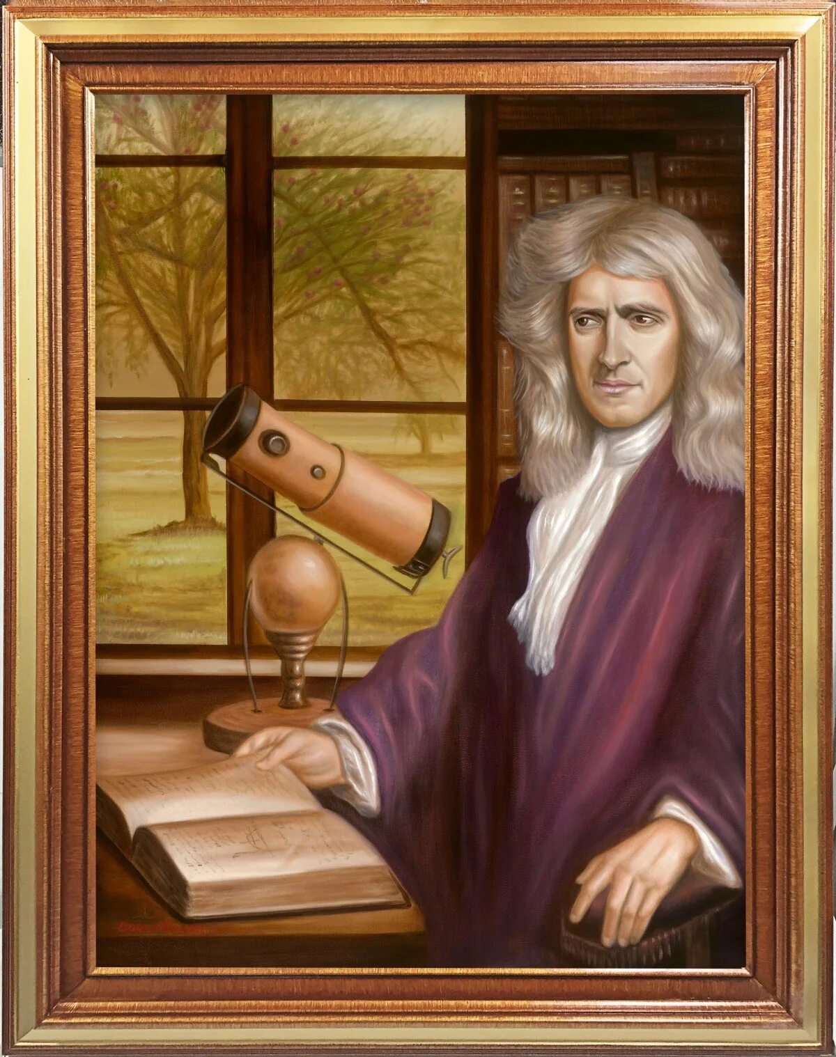 Учитель ньютона. Ньютон портрет.