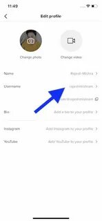 Change username tiktok