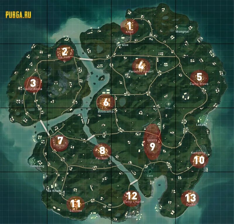 Локации пабга. PUBG Sanhok карта. Карта САНУК В PUBG mobile. PUBG карта ЛУТА. PUBG mobile карта ЛУТА.