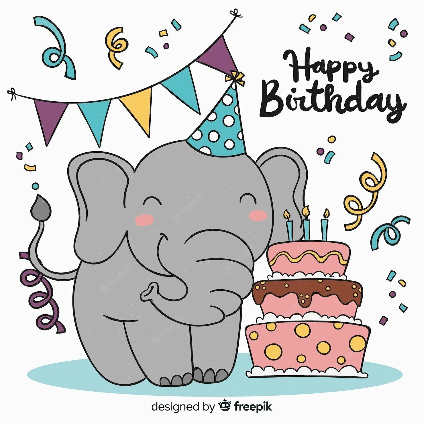 С днем родл рождения. Рисунок на день рождения. Открытка с днём рождения со слоном. Рисунок поздравление с днем рождения. С днем рождения Слоник.
