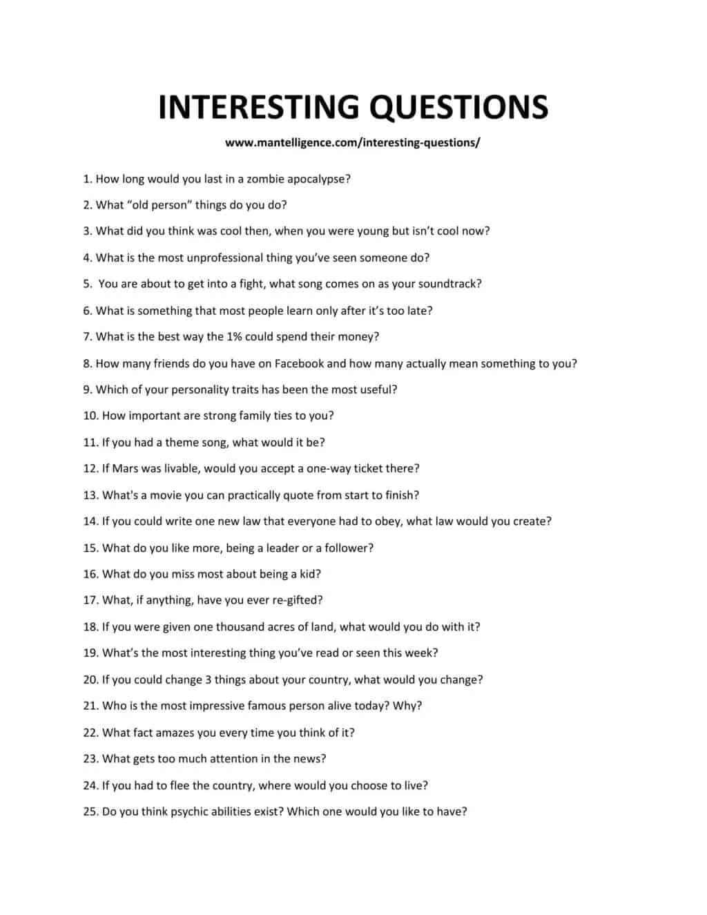 This is an interesting question. Interesting questions to ask. interesting questions in english. interesting questions.