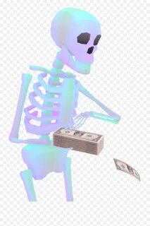 Jjjjjohn Sticker Funny Memes Funny Skeleton Spoopy - Skeleton Gif Make It R...