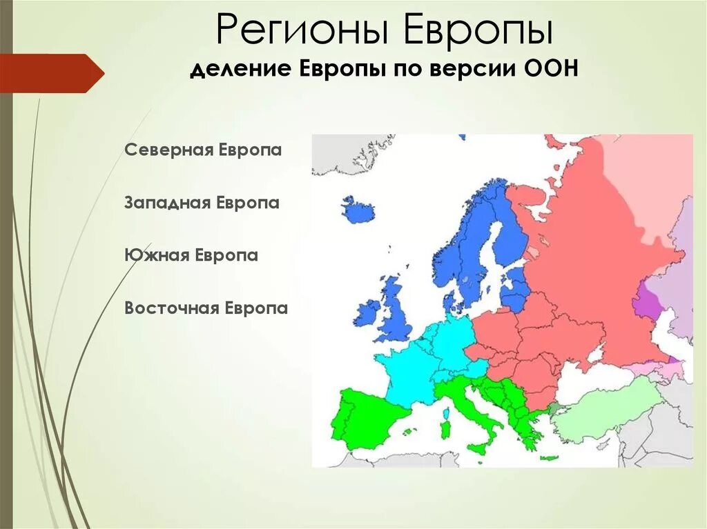 Западный регион европы страны