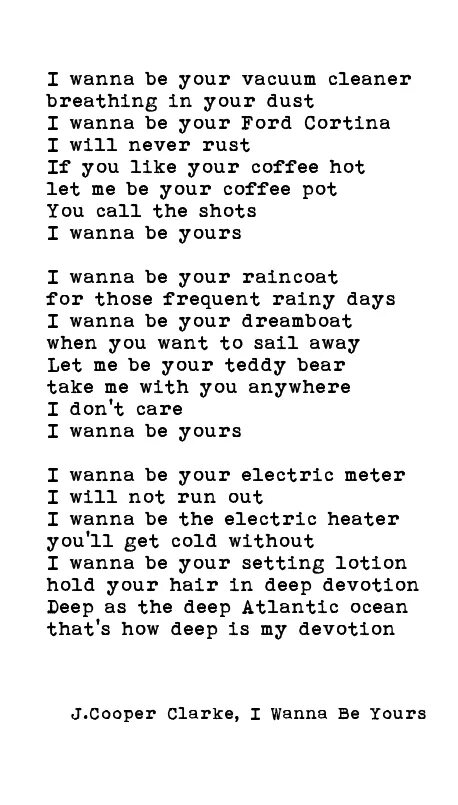 You will never know текст. I wanna be your slave текст. I wanna be yours текст. I wanna be слова. Текст песни i wanna be.