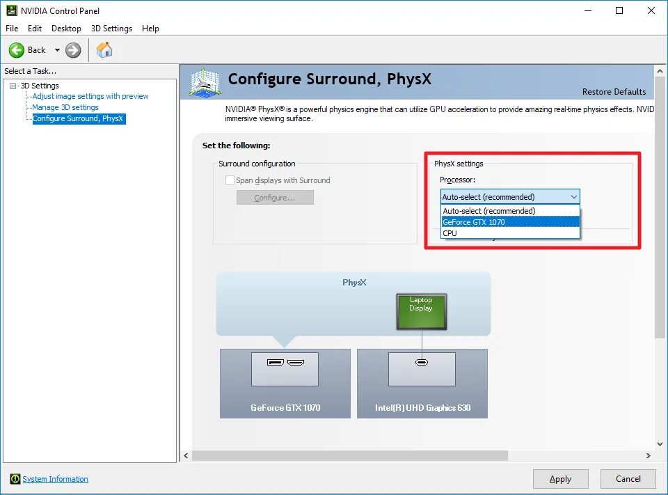 Программное обеспечение physx. Nvidia control. nvidia control panel виндовс. панели управления гпу. control physx.