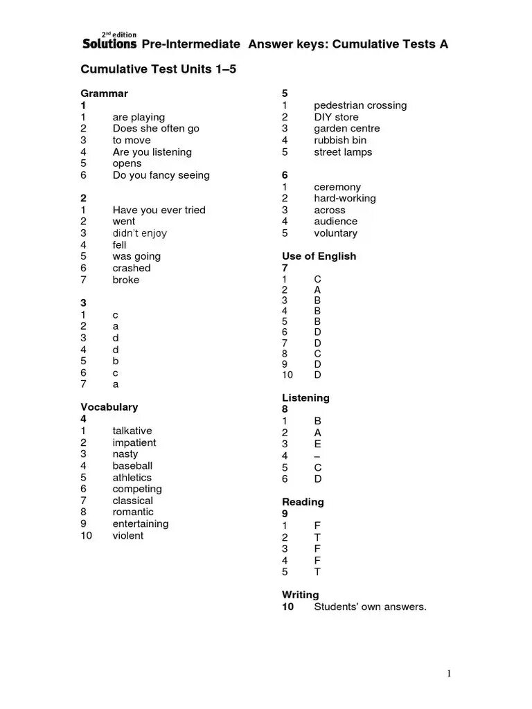 Solution pre Intermediate Tests ответы Unit 2. Solutions pre-Intermediate short Test Unit 1 Test a ответы. Solutions third Edition Upper Intermediate Tests Keys тест Unit 4 b. Ответы solution Unit 3 short Test a. Solutions unit 1