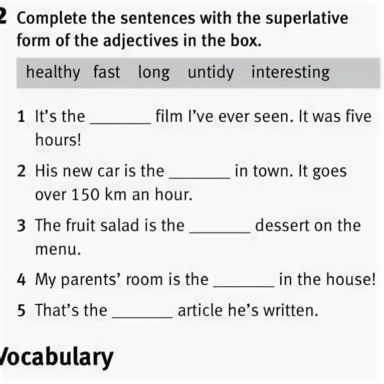 New superlative form. Sentences for Superlative form. Loud Superlative form.