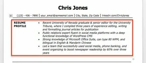 Profile examples