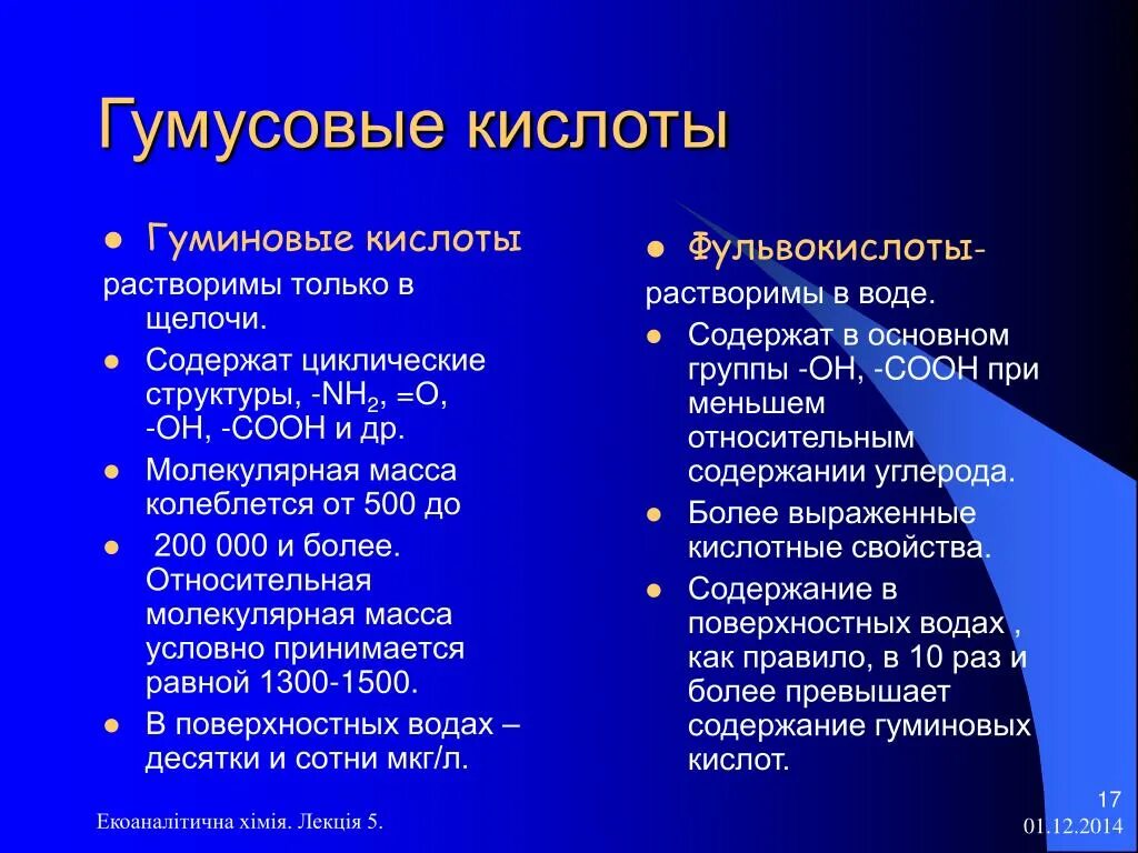 Группа растворимых в воде кислот. Гуминовые кислоты. Гумусовые кислоты. Фульвовые кислоты и гуминовые кислоты. Гуминовые и фульвовые кислоты в воде.