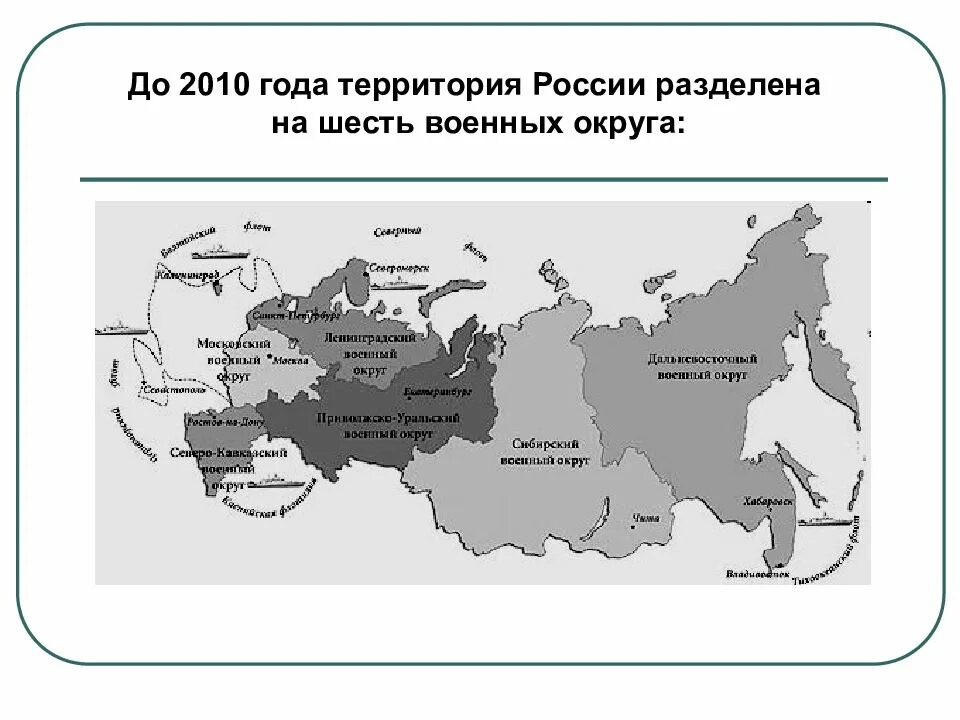 Военно административное деление РФ. Военные округа РФ 2010. Военные округа до 2010 года. Военные округа РФ до 2010 года. Для чего создают военные округа