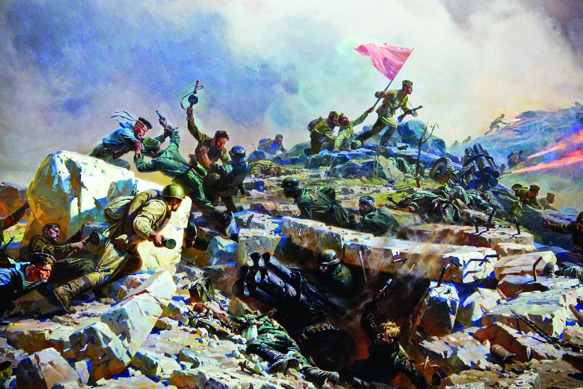 Штурм сапун-горы мальцев п. Оборона севастополя и битва за крым. Героическая оборона севастополя 1941-1942. Оборона севастополя 41. Художник мальцев штурм сапун-горы.