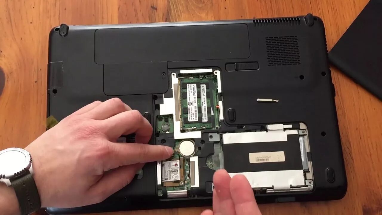 HP Compaq Presario CQ58 laptop disassembly, take apart, teardown tutorial - YouT